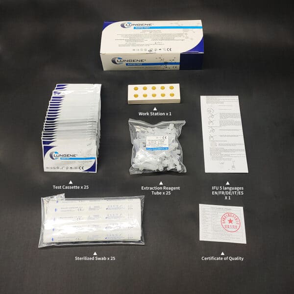 Clungene COVID 19 Antigen Rapid Test 3in1 Professional Self Test Version 25T Pack 004